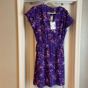 41 Hawthorne Purple floral Dress